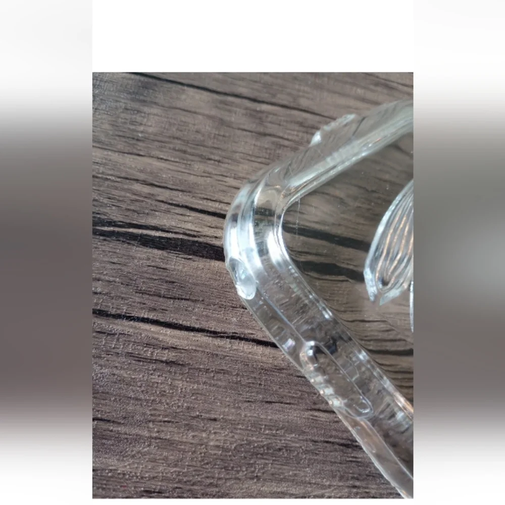 Clear Federal Glass Vegetable Square Ribbed Refrigerator Dish With Lid